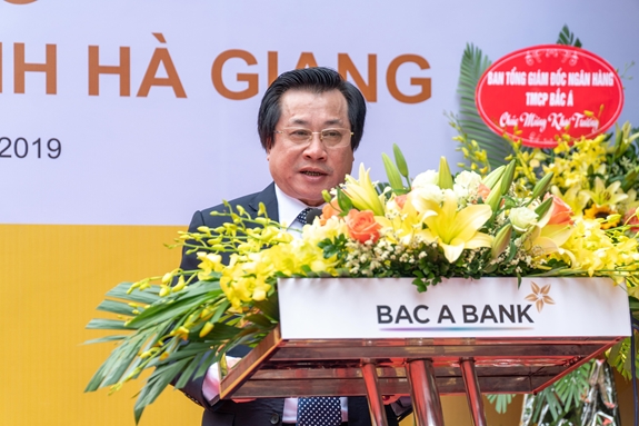 Ông Nguyễn Xuân Thịnh, Giám đốc Ngân hàng Nhà nước Chi nhánh tỉnh Hà Giang phát biểu chỉ đạo.